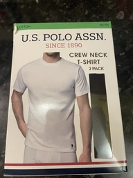 Набор футболок хлопковых длинных мужских U.S. Polo Assn 80196 2XL 2 шт Black (8680557177565)