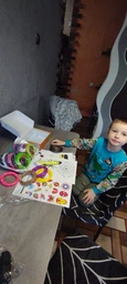 3D-ручка з різнокольоровим Еко Пластиком 250 м (20 кольорів) з Трафаретами і пластиком, що світиться з екраном Yellow фото від покупців 13