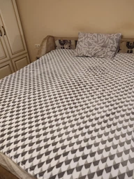 Плед Ardesto Flannel Геометрія Білий з бежевим 160х200 см (ART0104PB) фото від покупців 5