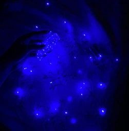 Светодиодная гирлянда-нить на батарейках Decorative Light 100LED 10 м Синяя (2000992415088) фото от покупателей 4