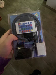 Влагозащитная светодиодная LED SMD 5050 лента 4.5 м Diode strip RGB MAX с самым высоким уровнем яркости с углом свечения 120° + ПУЛЬТ (20102188)