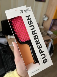 Щетка для волос Janeke Superbrush оранжевая с белым фото от покупателей 8