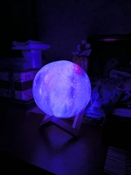 Звездный настольный ночной светильник Галактика детский ночник 3D Луна светодиодный