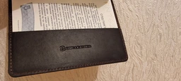 Шкіряна Обкладинка на Паспорт DNK Leather Passport-H бордова фото от покупателей 2