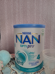 Смесь молочная сухая NAN 4 Optipro с 5 олигосахаридами и L. Reuteri для детей от 18 месяцев 800 г (8445291444225) фото от покупателей 12
