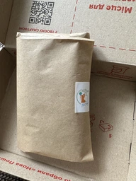 Багаторазовий еко мішок для продуктів Corgi bags мішечки з сітки розмір М 27х30 см блакитний фото від покупців 1