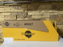 Упаковка влажного корма Pedigree говядина, ягненок, морковь в соусе 24х100г для собак (5900951262555) фото от покупателей 1
