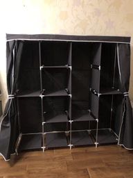 Тканевый шкаф органайзер Storage Wardrobe на 4 секции Коричневый (28165PSHKB) FG22 фото от покупателей 1