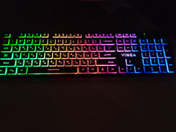 Клавіатура дротова Vinga KB410 USB Black