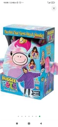Детская трансформирующаяся игрушка-плед с капюшоном Huggle Pets Фиолетовая 120-150 см