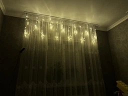 Гірлянда світлодіодна штора зорепад 138LED 12 зірок фото від покупців 1