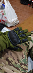 Перчатки тактические Armored Claw Breacher Olive Size L (5897L) фото от покупателей 1