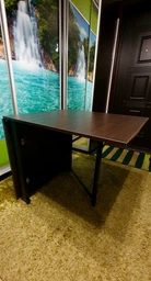 Стол-книжка трансформер Орион 2 Ferrum-decor 750x1520x730 Черный металл ДСП Дуб Сонома 16 мм (ORI204) фото от покупателей 17