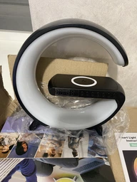 Ночник настільна лампа смарт RGB Happy Light Smart Light Sound Machine з бездротовою зарядкою 15W і Bluetooth колонкою фото від покупців 1