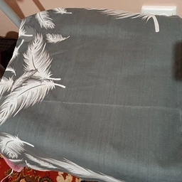 Комплект постільної білизни MirSon Полуторний Євро 160х220 см 17-0591 Feathers Black Бязь (2200007105144) фото від покупців 1