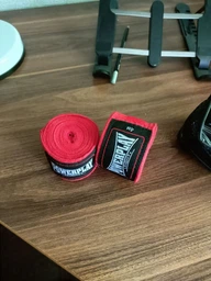 Бінти для боксу PowerPlay 3047 Сині (4м) фото від покупців 11