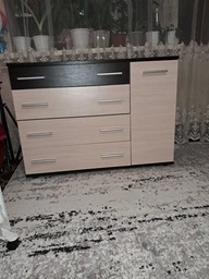 Комод для спальні Еверест з 4-ма ящиками К-3 Венге темний + дуб молочний 100х38х73 см фото від покупців 9