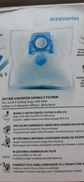 Набор мешков для пылесоса Zelmer Aquawelt, Aquario, Aquos, Clarris, Voyager Twix, Flooris 49.4000 (ZVCA100B) фото от покупателей 6