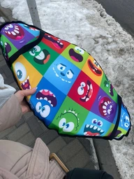 Санки Ледянки Мягкие с ручками M'YAKO - Emoji SLR-05Emo фото от покупателей 2