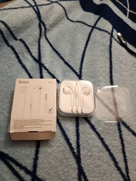 Навушники (провідні) Hoco для M101 Crystal joy wire-controlled earphones with microphone 3.5mm White фото від покупців 1