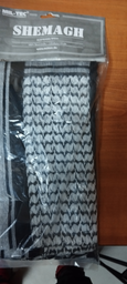 Арафатка защитный шарф КЕФИЯ DOMINATOR 100Х100 см из хлопка универсальний Черный (Alop) с широким спектром применения защита от солнца песка и холода