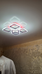 Люстра светодиодная 517 Light 3color с пультом 90Вт Черный (01850)