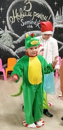 Новогодний костюм для ребёнка Дракон Maski karnaval НГ 2 - 6 лет One size Зелёный фото от покупателей 2