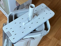 Набiр для прибирання швабра ледар з відром 12 л Scratch Cleaning Mop Expert R1 З віджимом і складною ручкою Змінні насадки з мікрофібри фото від покупців 19