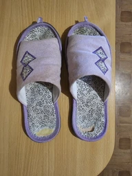 Женские домашние тапочки с открытым носком FX shoes 11044 36-37 24.2 см Фиолетовые (2820000003461)