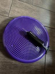 Балансировочная массажная подушка EasyFit EF-1840s-Y диск сенсомоторный для йоги и медитации с насосом Желтая (56002679)