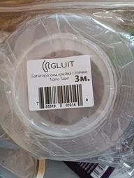 Багаторазовий клейкий Нано тейп, стрічка Gluit 5 м, товщина 2 мм, ширина 30 мм.Nano tape 2025 фото від покупців 7