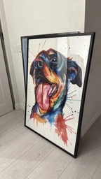 Рамка для фото деревянная 70х100 багет: DL1805-01 Черный (с глянцевым прозрачным пластиком 0.8мм, двп) EmojiFrame фото от покупателей 3