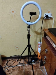Набор блогера LED лампа RGB MJ-26 26 см + штатив 2.1м + держатель для телефона для фото и видео фото от покупателей 8