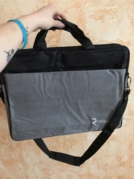 Сумка для ноутбука Ritar 15.6", джинсова тканина, сіро-чорна (Gray-Black) фото від покупців 6