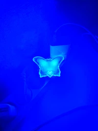 Ночник Lemanso Бабочка голубой 3 LED / NL101 фото от покупателей 2