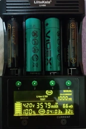 Акумулятор 18650 3500mAh Li-Ion, (3550-3650mah), 3.7V (2.75-4.2V), Blac Liitokala (Lii-35A) фото від покупців 14