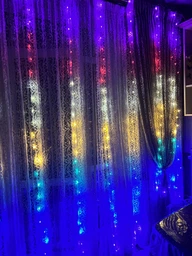 Гирлянда светодиодная штора капля росы Rainbow 3 х 3 метра с пультом фото от покупателей 7