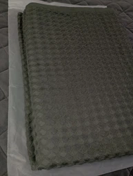 Набор 3 вафельных полотенца Lovely Svi для ванной, отелей, SPA, саун, кухні 70x140 см , 2 шт - 34x72 см - Желтый фото от покупателей 4