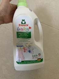 Жидкое средство для стирки детского белья Frosch Baby 1.5 л (4009175940391/4009175924087) фото от покупателей 7
