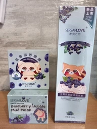 Набір косметики для догляду за шкірою обличчя Sersanlove Blueberry