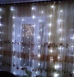 Гірлянда крапля роси 3х2м 240 LED різнокольорова гірлянда нитка штора світлодіодна новорічна + ПОДАРУНОК Блок живлення фото від покупців 1