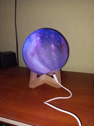 Нічник настільний LED RGB 3D Galaxy 12 см з пультом та акумулятором фото від покупців 6