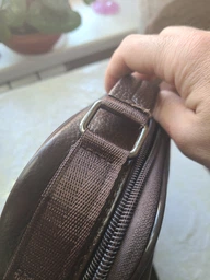Практична чоловіча шкіряна сумка VINTAGE 21274 Bag з натуральної шкіри 20х23х7 см Коричневий фото від покупців 2