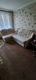 Жаккардовый чехол на угловой диван Kora без юбки фото от покупателей 5