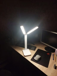 Настольная лампа со съемными аккумуляторами Taigexin TGX-L7 6W 40 LED с двумя плафонами фото от покупателей 5