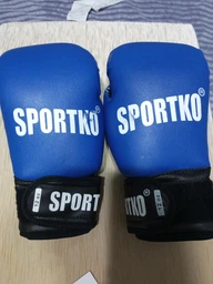 Боксерські рукавички Sportko ПД1 12oz сині фото від покупців 1