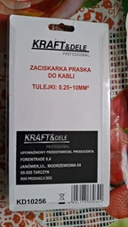 Інструмент Kraft & Dele для обтиску кабельних наконечників 0,25–10 мм² (170 мм) KD10256