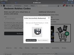 Roblox: Knife Crown - Murder Mystery 2 фото от покупателей 8