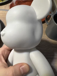 Флюїдне ведмежа Punk Fluid Bear Bearbrick з фарбами 3 шт набір для творчості зроби сам DIY ведмедик розмальовка 23 см на подарунок фото від покупців 10
