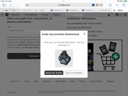 Roblox: Doggy Backpack - Mining Simulat 2